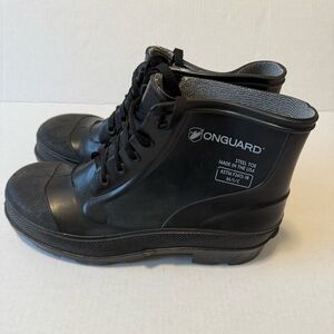 Onguard Black Men’s Work Steel Toe Boots Waterproof Size 11